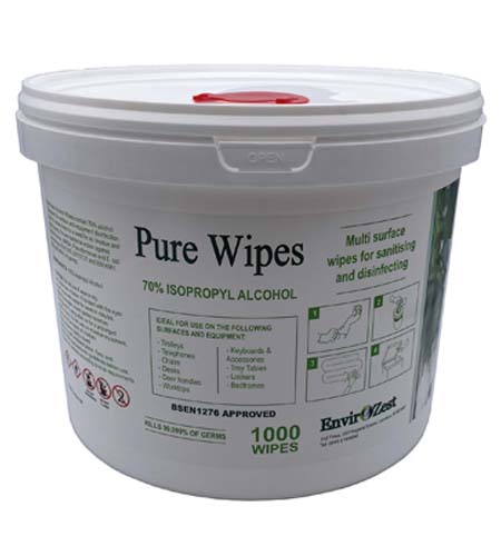 Alcohol Wipes 70% Isopropyl Wipes Tub of 1000 Wipes £ 22.95