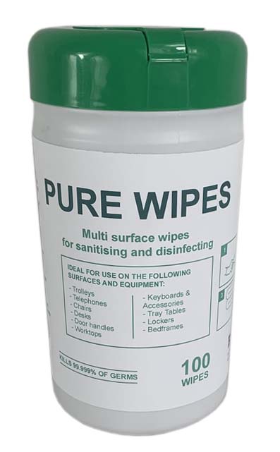 Alcohol Wipes Pure 70% Alcohol Wipes 100 Disinfectant Wipes-Helps protect against – Coronavirus, Covid 19